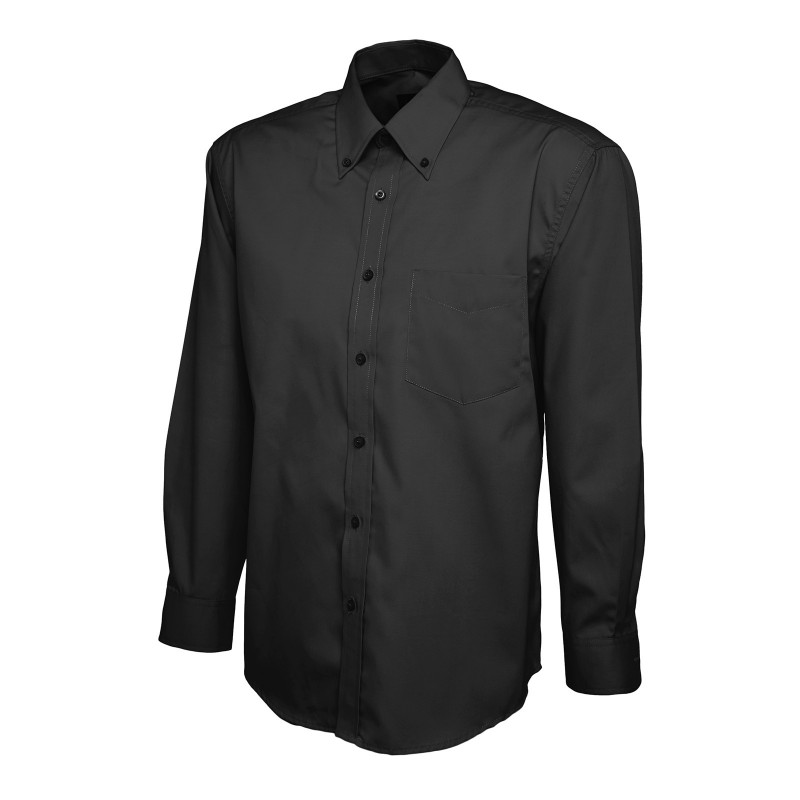 Oxford Long Sleeve Shirt - BLACK