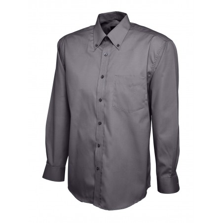Oxford Long Sleeve Shirt - CHARCOAL