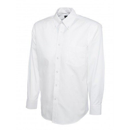Oxford Long Sleeve Shirt - WHITE
