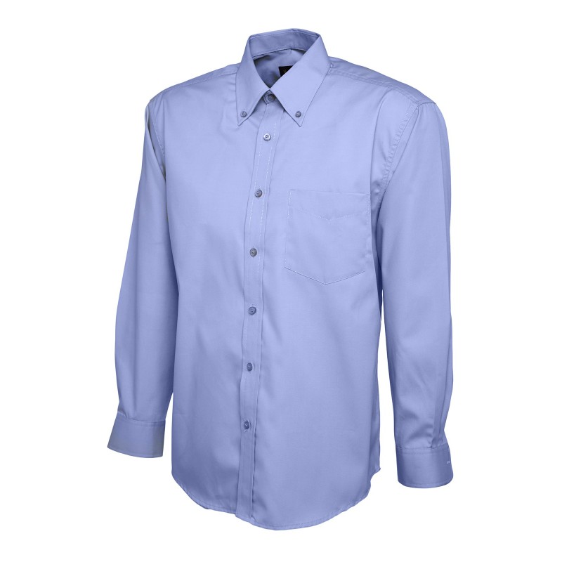 Oxford Long Sleeve Shirt - MID BLUE