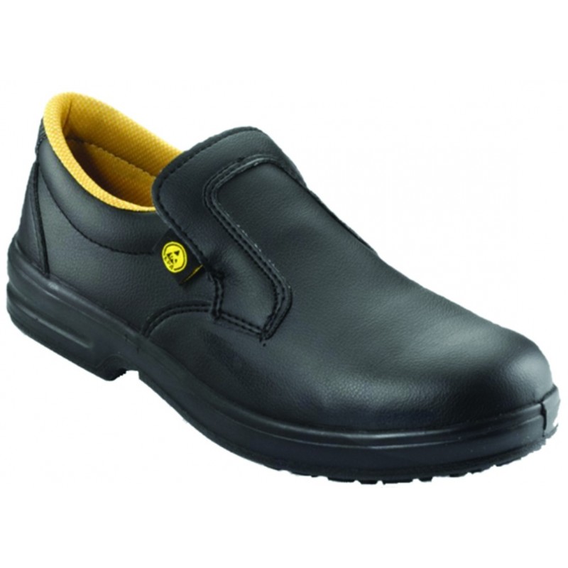 ESD S1 Slip on Safety Shoes - BLACK