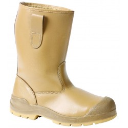 Arvello Composite Fur Lined Safety S1P Rigger Boot - TAN