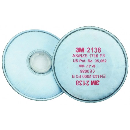3M 2138 P3 R Particulate Filters x 2