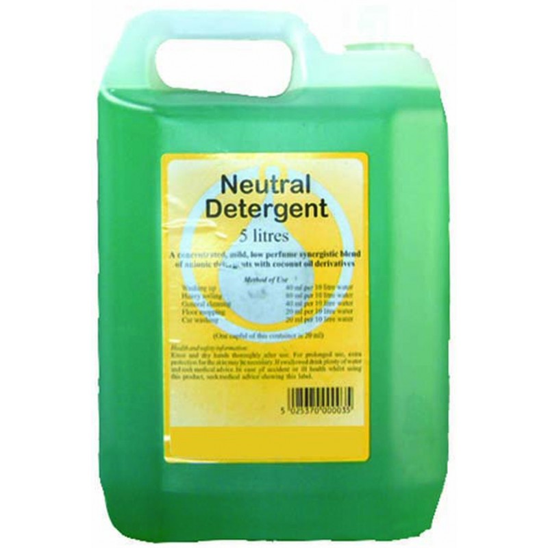 Washing Up Liquid / Neutral Detergent - 5 Litres