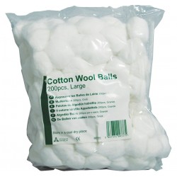 Cotton Wool Balls, Large (Pack of 200)