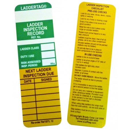Laddertag Standard Inserts x 10