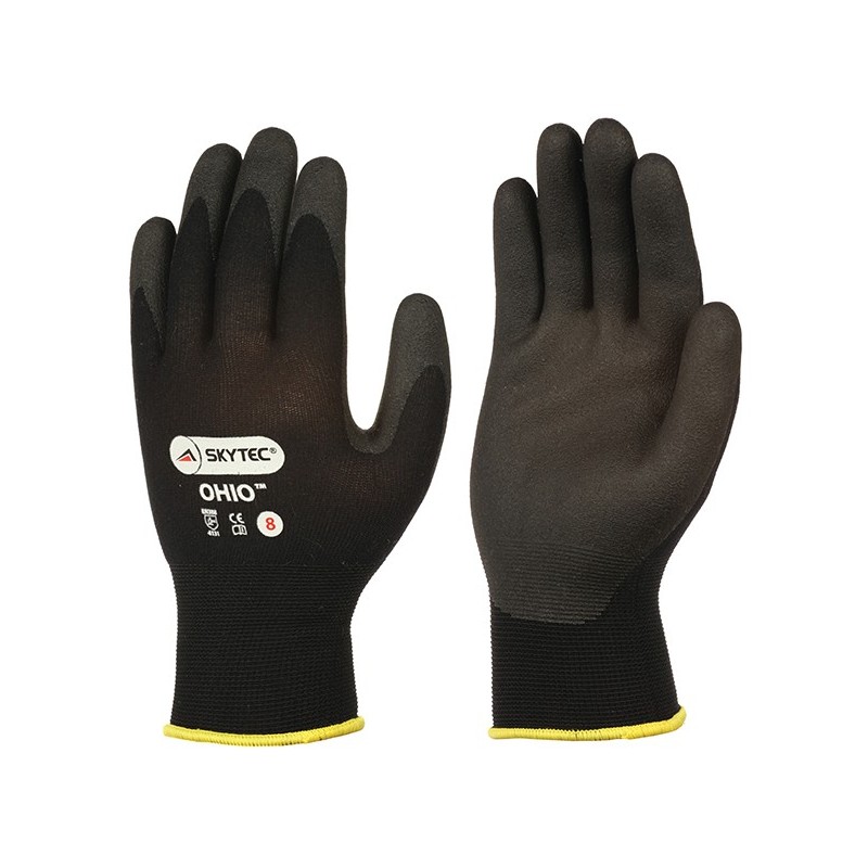 Skytec Ohio Superior Grip Glove x 1 Pair - BLACK