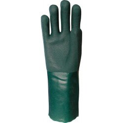 Double Dip PVC Glove 11 inch - GREEN