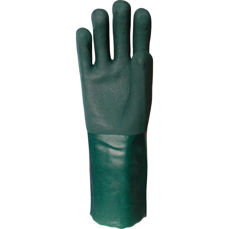 Double Dip PVC Glove 14 inch - GREEN