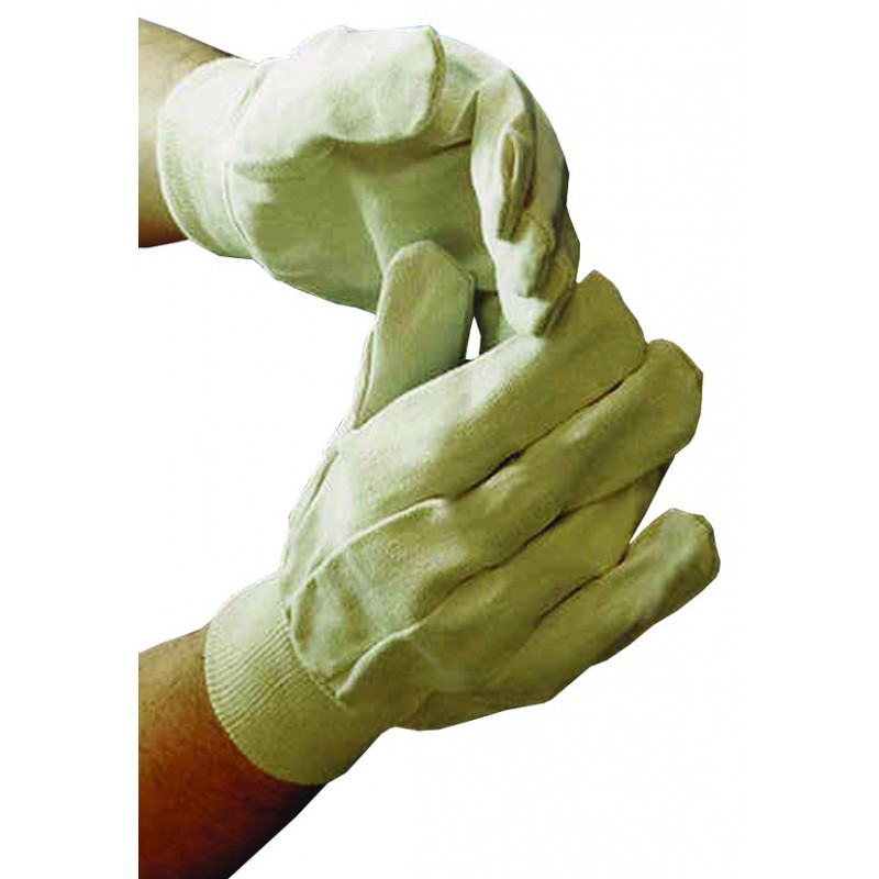 Woven Cotton Gloves 8oz - WHITE