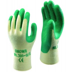 Showa 310 Original Palm Coated Latex Grip Glove - GREEN
