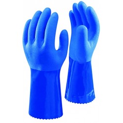 Showa 660 Full Coated PVC Grip Glove - BLUE