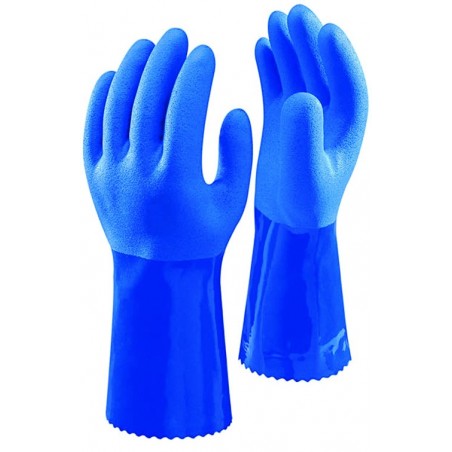 Showa 660 Full Coated PVC Grip Glove - BLUE