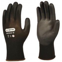 Skytec Basalt PU Palm Coated Glove x 3 Pairs - BLACK