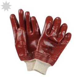 Honeywell Recoat R20 PVC Fully Coated Knitwrist Glove - RED