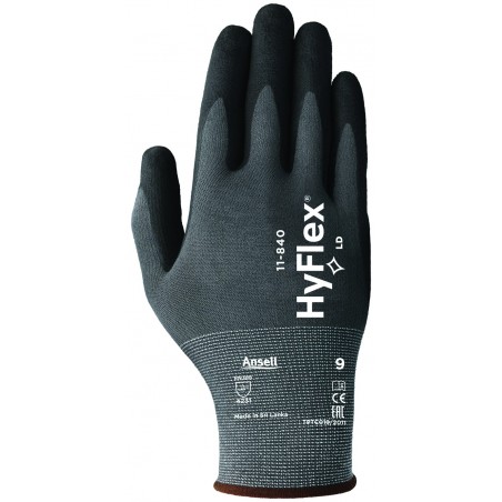 Ansell Hyflex 11-840 Foam Nitrile Glove - GREY