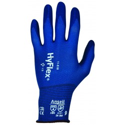 Ansell Hyflex 11-818 Foam Nitrile Glove - BLUE