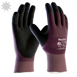 ATG Maxidry 56-427 Nitrile Fully Coated Glove - PURPLE/BLACK