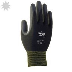 Uvex Unipur 6639 PU Palm Coated Glove - BLACK