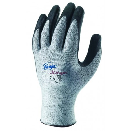 Skytec Ninja Knight Cut Level 5 Nitrile Palm Coated Glove - GREY