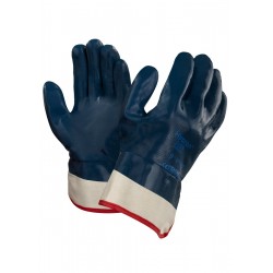 Ansell Hycron 27-805 Fully Coated Nitrile Open Cuff Glove - NAVY