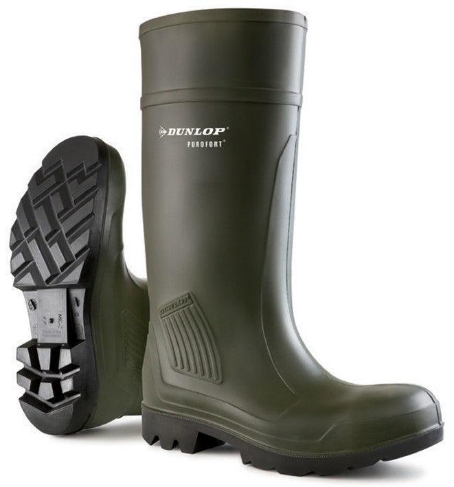 Dunlop Purofort Professional C462933 S5 Safety Wellington - Green