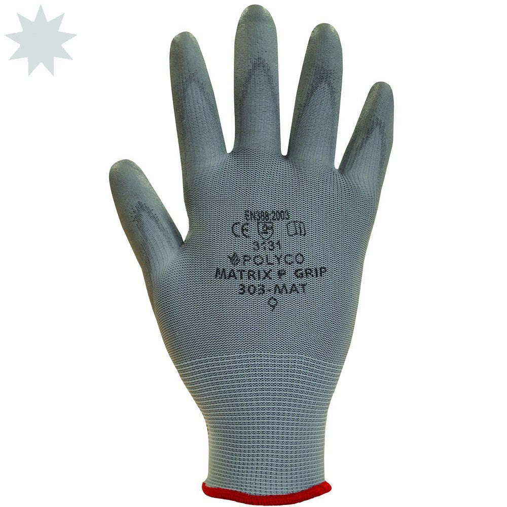 Polyco Matrix P Grip 300-MAT Gloves - Grey – JBS Group