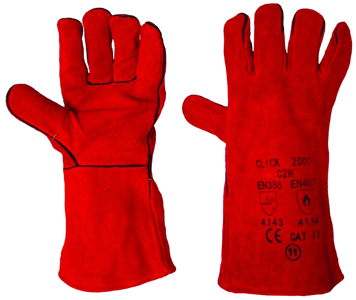 Glove 16in Welders Gauntlet EN388: 4.1.4.3 C2W - RED